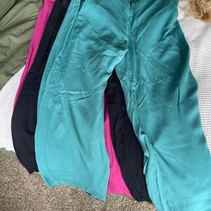3 pairs Old Navy Playa Wide Leg Pants High Waisted